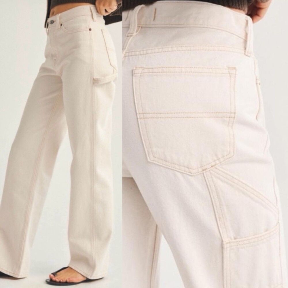 Abercrombie Fitch 24 Regular '90s Straight Jean Curve Love High Rise Utility